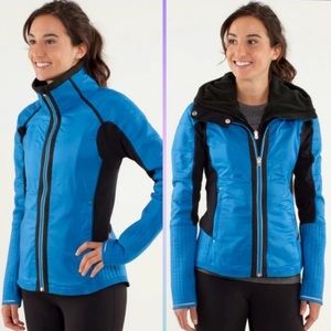 lululemon Reflective Lace Blue Bundle Up Jacket